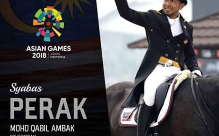 Qabil Ambak hadiahkan gangsa untuk negara di Sukan Asia 2018