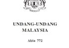 AKTA KEBAJIKAN HAIWAN 2015 (AKTA 772)