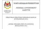 Peraturan-Peraturan Kebajikan Haiwan (Fi Pelesenan) 2021
