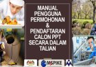 Manual Pengguna Permohonan & Pendaftaran Calon PPT Secara Dalam Talian