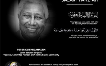 Legenda ekuin, Peter Ibrahim Abisheganaden meninggal dunia