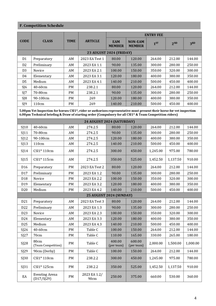 Merdeka Cup - CSI1* International Show Jumping Competition